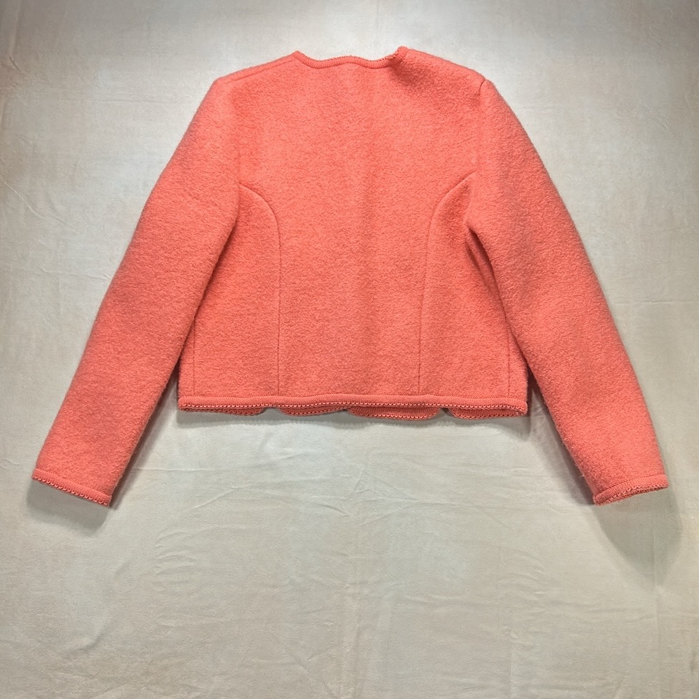 Carroll Reed Ski Shops New Hampshire Peach Wool Cardigan - Picture 8 of 11